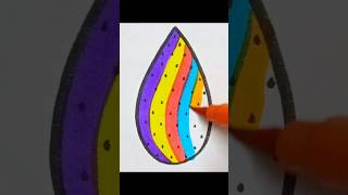 easy drop drawing 💧 art ytshorts satisfying creative [upl. by Newlin]