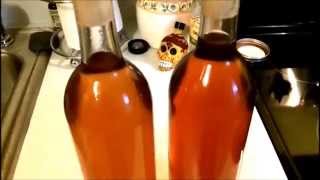 Homemade Strawberry Wine  Filtering Backsweetening and Bottling [upl. by Leann]