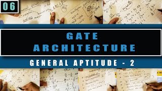 Architecture Gate study material6 GENERAL APTITUDE  2 [upl. by Otrebogir]