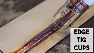 EDGE TIG WELDING CUPS TESTING OUT SOME GLASS WELDING CUPS [upl. by Etnomal]