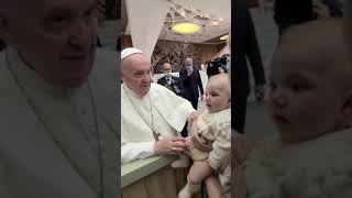 Pope Francis blesses our Marriage and Daughter Sposi Novelli [upl. by Ainadi]