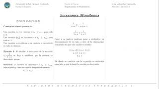 Sucesiones Monótonas [upl. by Aitsirhc]