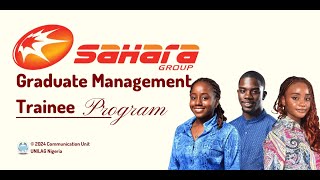 Sahara Group Graduate Trainee Program – Apply Now to Shape Your Career [upl. by Ilajna]