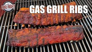 Barbecue Ribs on a Gas Grill [upl. by Bonnibelle]