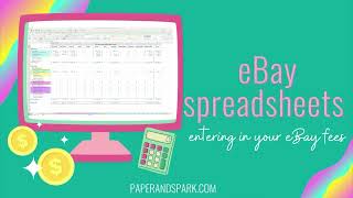 eBay bookkeeping spreadsheet  understand your eBay invoice amp fees [upl. by Tnerual]