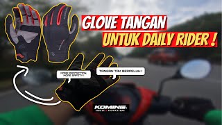 GLOVE MOTOR MURAH DAN BERKUALITI  🔥  KOMINE GK183 MEMANG PADU [upl. by Stanzel]