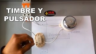 Cómo instalar un timbre con pulsador para casa o fábrica [upl. by Dugas]