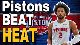 Pistons Win TOURNAMENT Game vs Heat in OT 123121 [upl. by Morven]