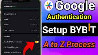 Google authenticator Bybit Bybit Google authentication setup Bangla Bybit google 2FA Authenticator [upl. by Gilda624]