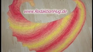 Tunesisch Häkeln  Drachenschwanz aus Arona von ONlineGarne  Veronika Hug [upl. by Eislehc274]