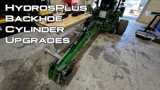 HydrosPlus Backhoe Cylinder Upgrades  John Deere 260B 270B 370B 260 270A [upl. by Wil]