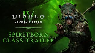 Diablo IV  Vessel of Hatred  Spiritborn Class Trailer [upl. by Melvena]