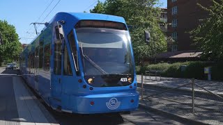 Sweden Stockholm tram ride from Trekanten to Alviks strand [upl. by Bevash]