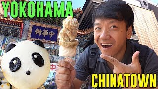 The LARGEST CHINATOWN in Asia STREET FOOD Tour of Yokohama Chinatown [upl. by Jaquelyn]