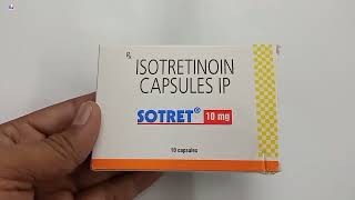 Sotret 10 mg Capsule  isotretinoin 10 mg Capsule ip uses  Sotret 10 mg Capsule uses Dose Hindi [upl. by Aerdnu511]