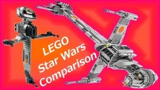 LEGO BWing 10227 vs 7180 LEGO Star Wars Comparison Review 2012 to 2000  BrickQueen [upl. by Urbas]