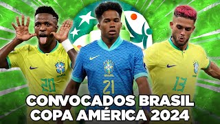 Los 23 CONVOCADOS de BRASIL para la COPA AMÉRICA 2024 🇧🇷​ [upl. by Clo]