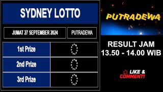 LIVE DRAW SDY HARI INI JUMAT 27 SEPTEMBER 2024 [upl. by Odessa482]