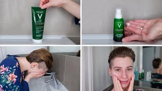 How to use Vichy Normaderm Phytosolution Purifying Gel Cleanser and Double Correcting Moisturizer [upl. by Aubreir]