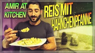 REIS KOCHEN mit HÄHNCHENPFANNE  AmirAtKitchen 3 [upl. by Navinod583]