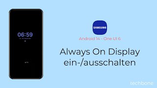 Always On Display einschalten oder ausschalten  Samsung Android 14  One UI 6 [upl. by Aruon]