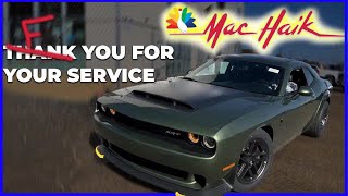 Mack Haik Dealer Sells US Soldiers Dodge Demon 170 WHILE IN IRAQ [upl. by Aneerb107]