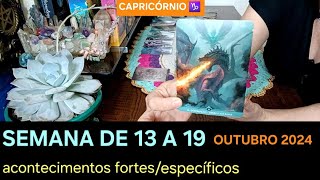 CAPRICÓRNIO ♑️ SEMANA DE 13 A 19 DE OUTUBRO DE 2024 [upl. by Soiritos]