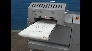 GRASSELLI KSL 400 Rebanadora de pollo HORIZONTAL SLICER KRAJALNICA DO FILETA [upl. by Ellehcyar]