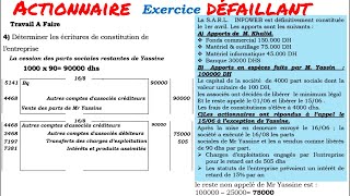 la constitution de la société en cas de libération Partielle du capital  Actionnaire défaillant [upl. by Gnav294]