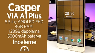 Casper VIA A1 Plus incelemesi quot5000mAh batarya ve 128GB depolamaquot [upl. by Silera]