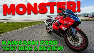 Kawasaki ZX9R Test Ride amp Review 4K [upl. by Sitof]