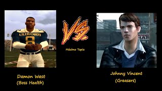 Bully SE Damon West Boss Health vs Johnny Vincent Greasers Full HD [upl. by Galina282]