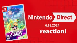 Nintendo Direct 6182024  Echoes of Wisdom REACTION [upl. by Einnahc]