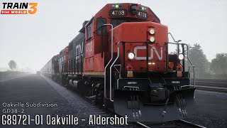 G8972101 Oakville  Aldershot  Oakville Subdivision  GP382  Train Sim World 3 [upl. by Hijoung]