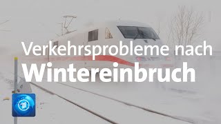 Nach Wintereinbruch Weiter Einschränkungen im Verkehr [upl. by Ewall621]