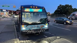 MTA NYCTA On Board 2018 Novabus LFS Artic 5455 On The M60 SBS Bus Via The RFK Bridge 09112024 [upl. by Felder]