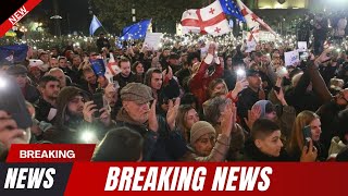 Thousands rally in Georgia to question the vote an [upl. by Nelda]