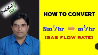 HOW TO CONVERT Nm3  hr TO M3  hr FLUE GAS FLOW [upl. by Mungam]