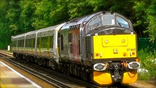 ROG Class 37  37800 375 Drags At Broadstairs  Ramsgate CouplingStart Up amp Pluckley [upl. by Aissila]