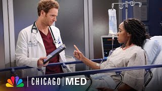 Dr Halstead’s Patient Want More Tests Than Halstead Thinks Are Necessary  Chicago Med  NBC [upl. by Gnouhk103]