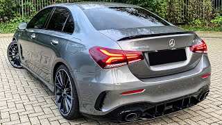 AMG A35 Sedan LOUDER than the A45 Walkaround SOUNDCHECK  Driving AClass A35 Saloon Sedan 2020 [upl. by Lenoil]