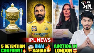 IPL 2025 NEWS  BCCI announced RETENTIONS 🔥  SHAMI in CSK 😍  Delhi Retentions [upl. by Card]