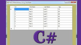 C  How To Populate DataGridView From DataTable In C  With Source Code [upl. by Omland733]