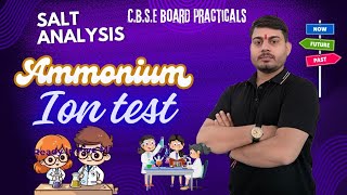 Ammonium test NH4  Salt analysis  detection of ammonium cation  CBSE Board practical [upl. by Ainat45]