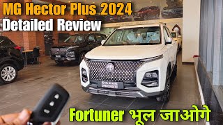 New MG Hector Plus 7 Seater Facelift 2024  Detailed Review [upl. by Eriam]