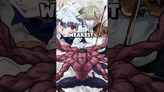 Who is the Weakest in Meruems Royal Guards hxh hunterxhunter [upl. by Nairred]