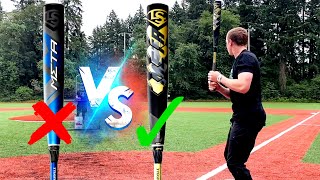 2021 META vs the ILLEGAL 2020 META  Louisville Slugger BBCOR Baseball Bat Reviews [upl. by Eenalem]