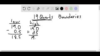 For Exercises 17–22 give the boundaries of each value [upl. by Inor322]