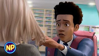 Miles Discovers His Powers  SpiderMan Into The Spiderverse 2018  Now Playing [upl. by Nnahs]