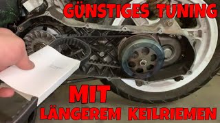 TUNING Günstiges Tuning Praxis längerer Riemen für mehr Beschleunigung und Endgeschwindigkeit [upl. by Ailene]